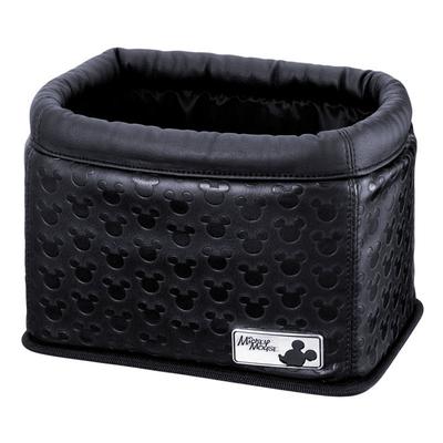Poubelle de voiture Napolex Contient six bouteilles d'eau de 500 ml Rangement stable Fibre de carbone épaisse Voiture Disney Mickey Mouse Poubelle, Bouteilles, Conception anti-basculement, Boîte, Tissu,