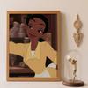 Diamond Art Painting Kit – Princess Tiana Sparkling Craft, Home Wall Decor, Handmade Gift