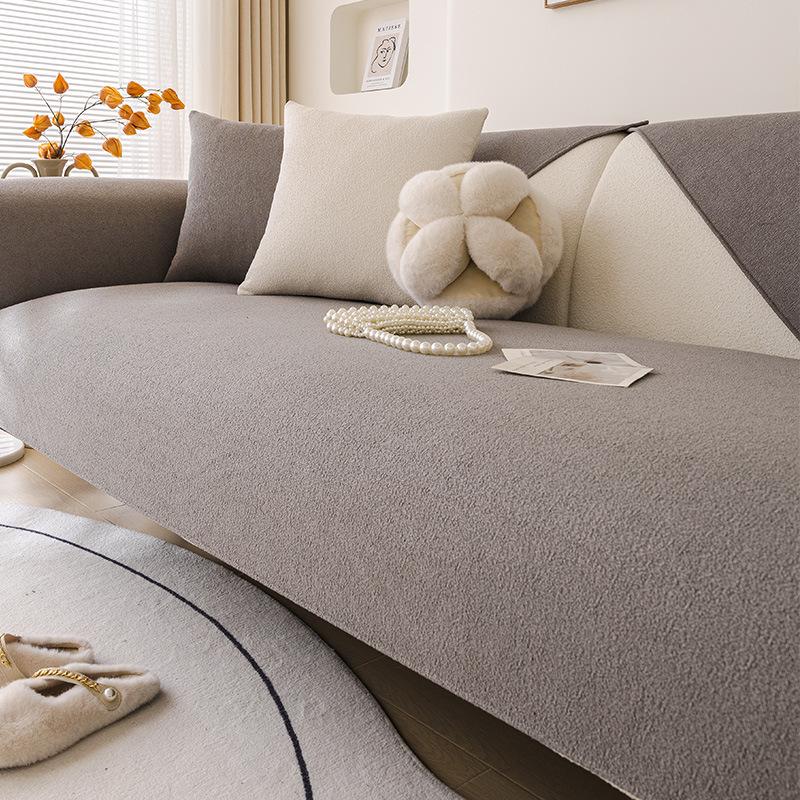 Chenille Waterproof Sofa Cushion Four Seasons Universal Modern Simple Non-Slip Stain-Resistant Anti-Scratching Sofa Cover High-Grade