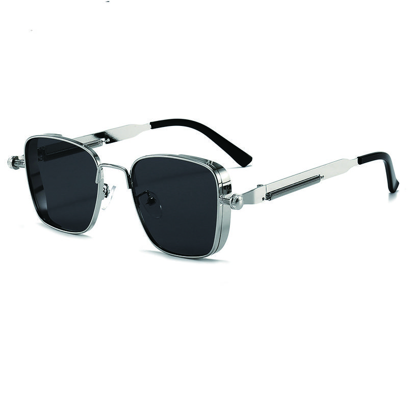 Nowe Okulary Przeciwsłoneczne Steampunk Dla Mężczyzn Kobiet Modne Kwadratowe Punkowe Okulary Przeciwsłoneczne Metalowe Designerskie Okulary Przeciwsłoneczne Modne Gafas De Sol Hombre