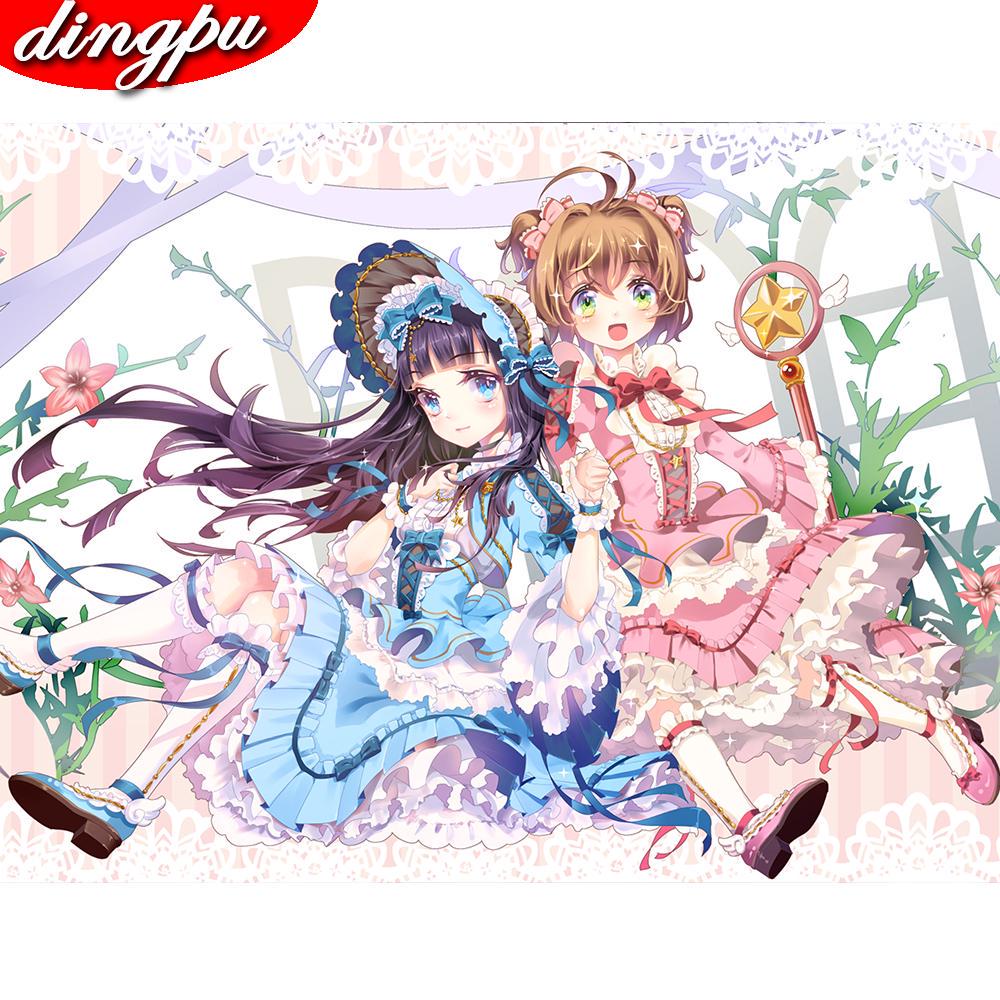 Full Round Mosaic Diamond Embroidery Sailor Moon 5D DIY Diamond Painting Cross Stitch Home Decoration Painting Kits