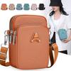 Line Vertical Three-layer Shoulder Bag Women's Solid Color Casual Versatile Mini Messenger Bag Temperament Solid Color Lipstick Change Bag