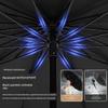 Twelve-Rib Extra-Large Dual-Purpose Manual Folding Umbrella for Men and Women, Business Sun Protection Sunshade Umbrella