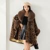 4 Colors Lady Loose Faux Fur Woolen Leopard Capes Women Winter Warm Thicken Batwing Sleeves Loose Cloak Streetwear Overcoat