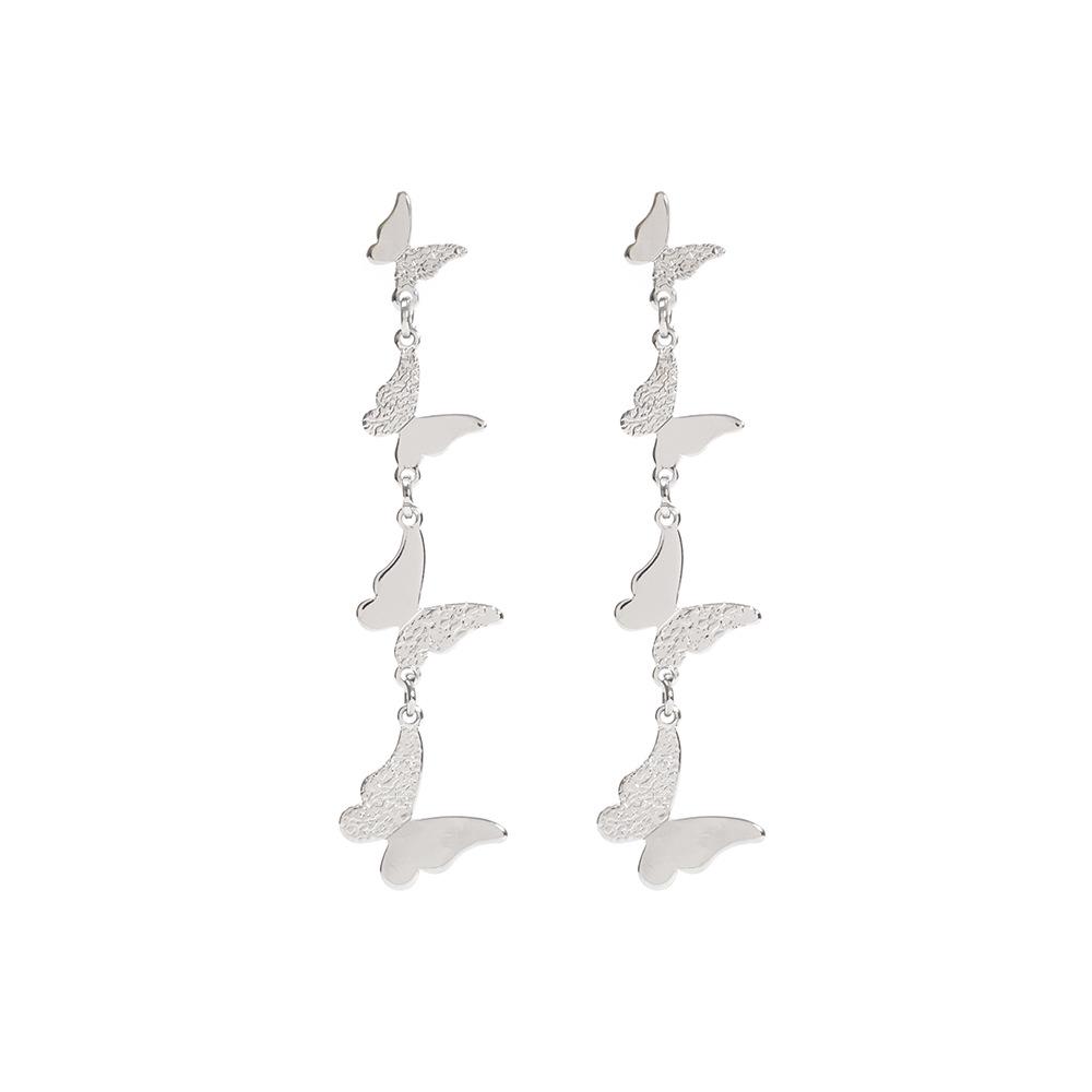 Korean Style Butterfly Tassel Earrings – High-End Christmas Jewelry for Women