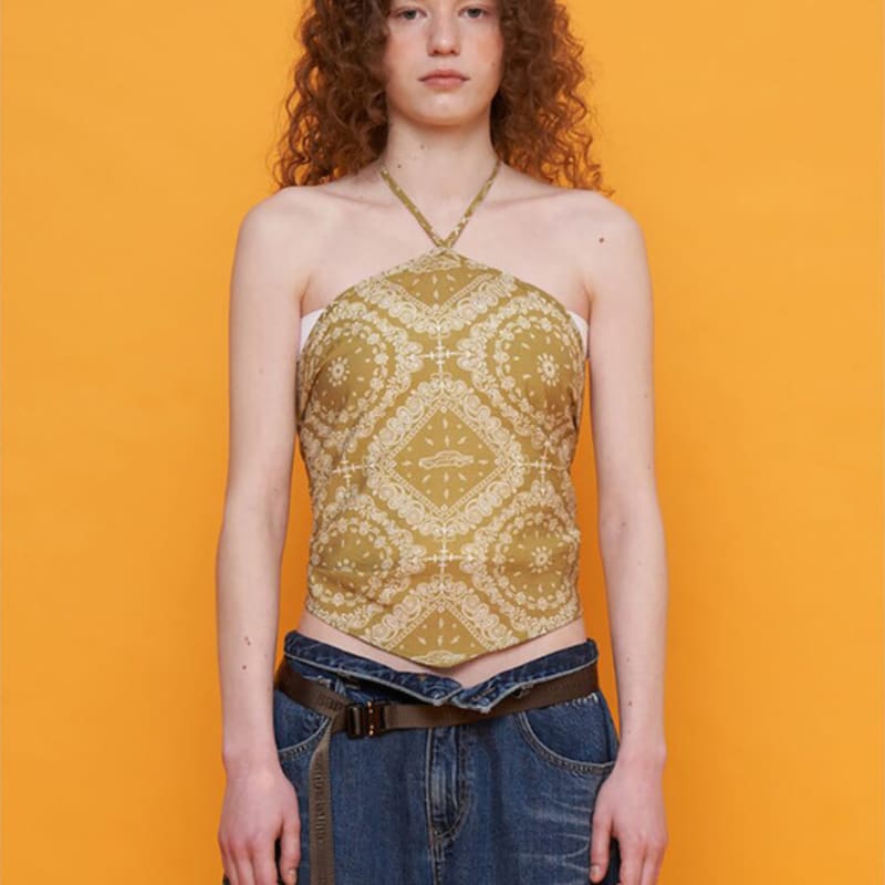 

SAND SOUND Bandana Halter Scarf Mustard (MS4684W81G) Yellow