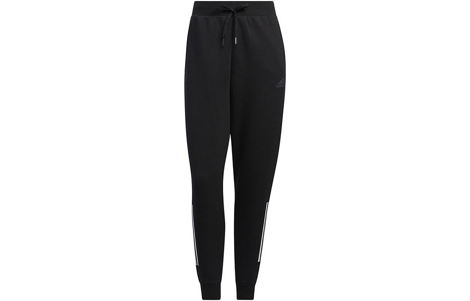 

Adidas Knitted Sweatpants Women s Black Moderate Straight Fit Pants HM7052 XL