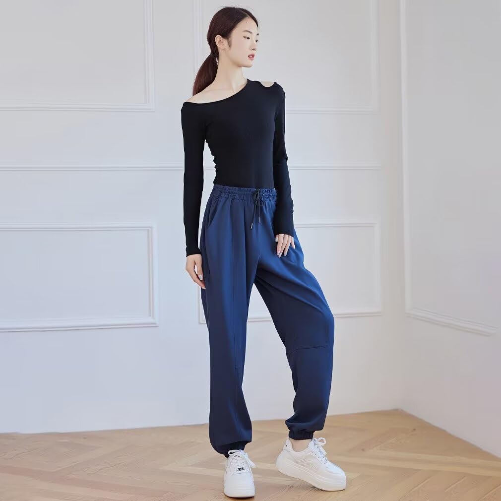 Running sheep Jogger Long Jersey Loose Yoga Women's Pants, Pants, Underwear, Fitness, Fit, Training, Running, Pants, 0003na-L