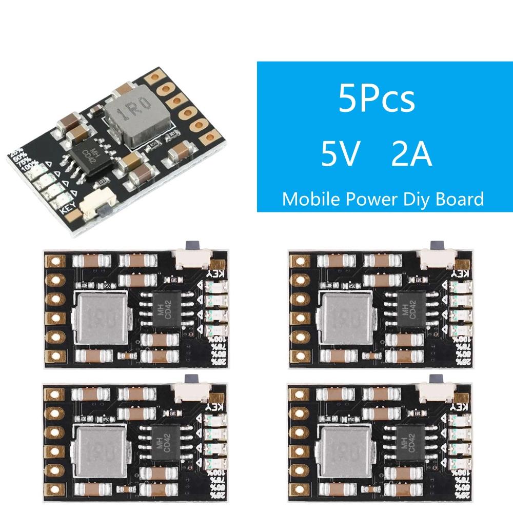 

5/10 шт. CD42 DC 5V 2A Мобільне живлення DIY плата 4.2V Заряд/Розряд(прискорити)/захист батареї/модуль індикатора 3.7V літій 18650