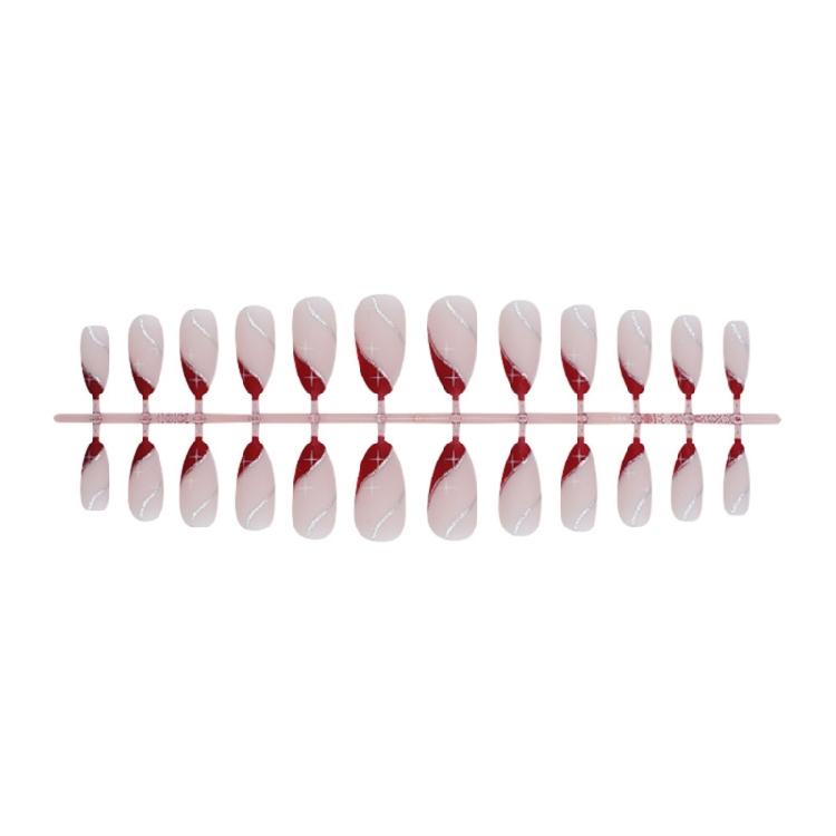 Almond Nail Tips Acrylic Fake Nail Glues On Nail Press On Nail Artificial False Nail Stick On Nail for Womens Girls