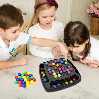 2 Sets Regenbogenkugel-Eliminierung Farbabgleich-Spielzeug Eltern-Kind-Interaktion Tischspiel Regenbogenkugel-Eliminierungs-Brettspiel