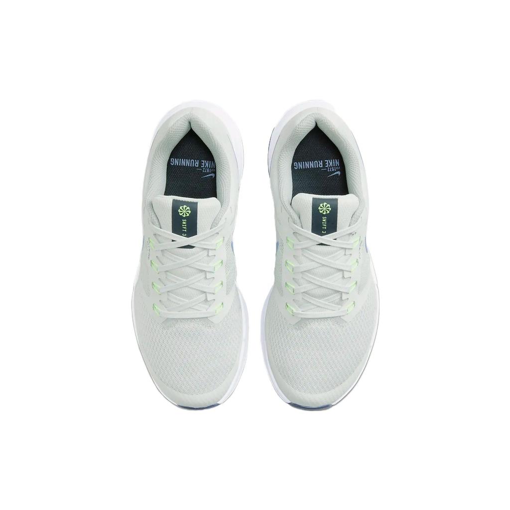 Nike Run Swift 3 Comfortable Versatile Low-Top Casual Running Shoes Women Sneaker Gray Green DR2698-007