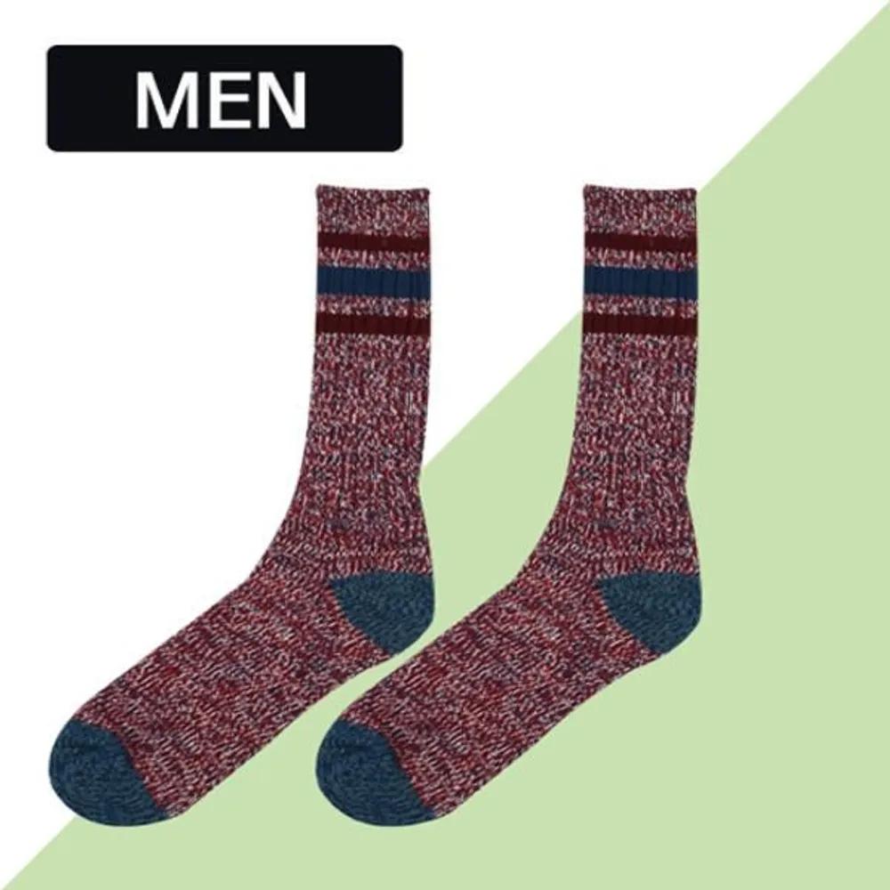 Unbiday Winter Knit Socks - Red Rings Red ring