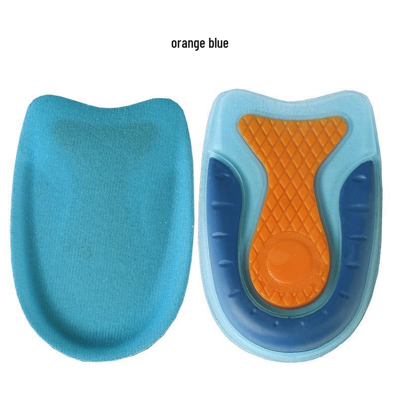 Unisex High-Elastic Shock-Absorbing Heel Pad for Plantar Pain Relief - Three-Color Sports Running Insert