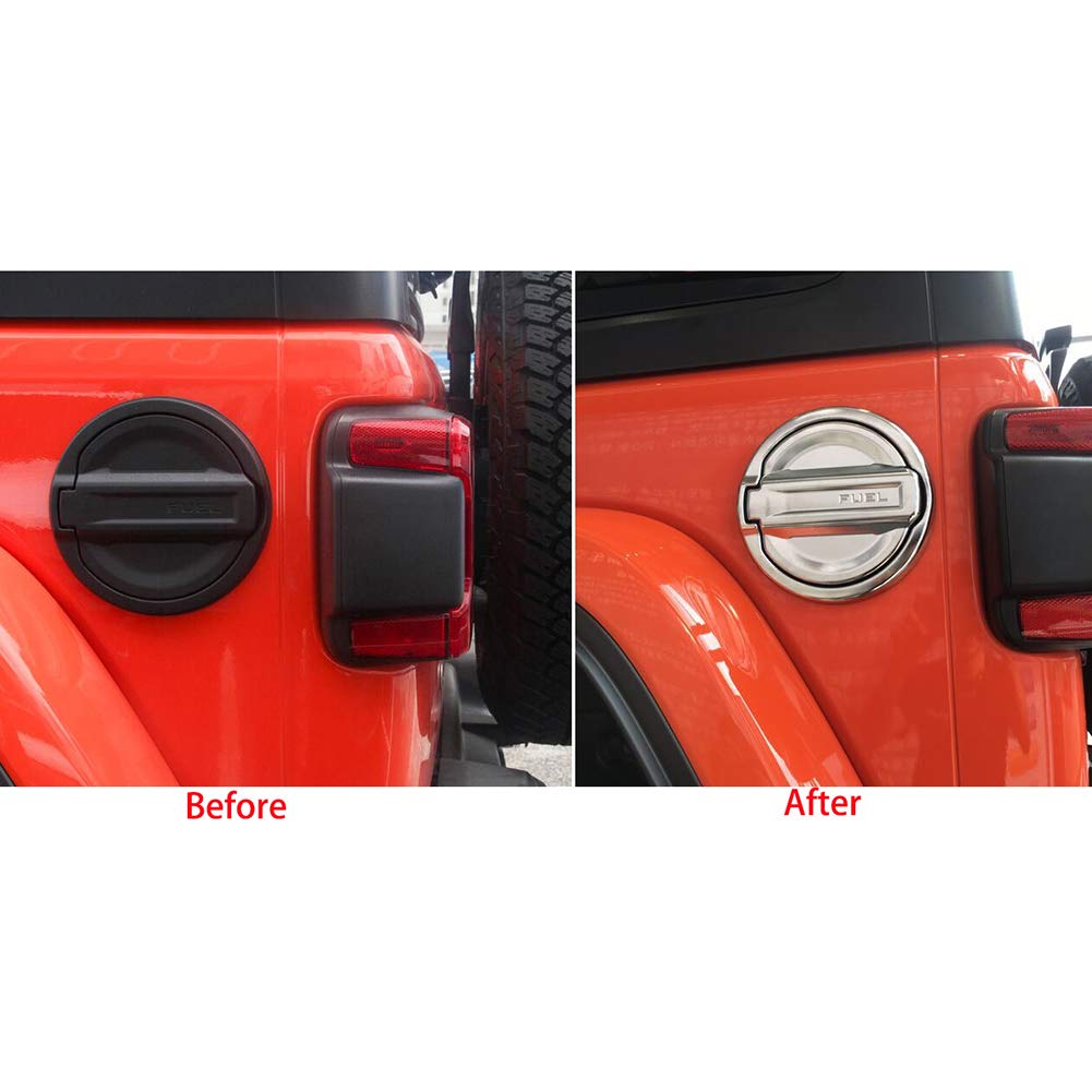 RUIQ Jeep Wrangler JL Exclusive Exterior Gas Tank Cap Garnish Cover Designed for Jeep Wrangler JL