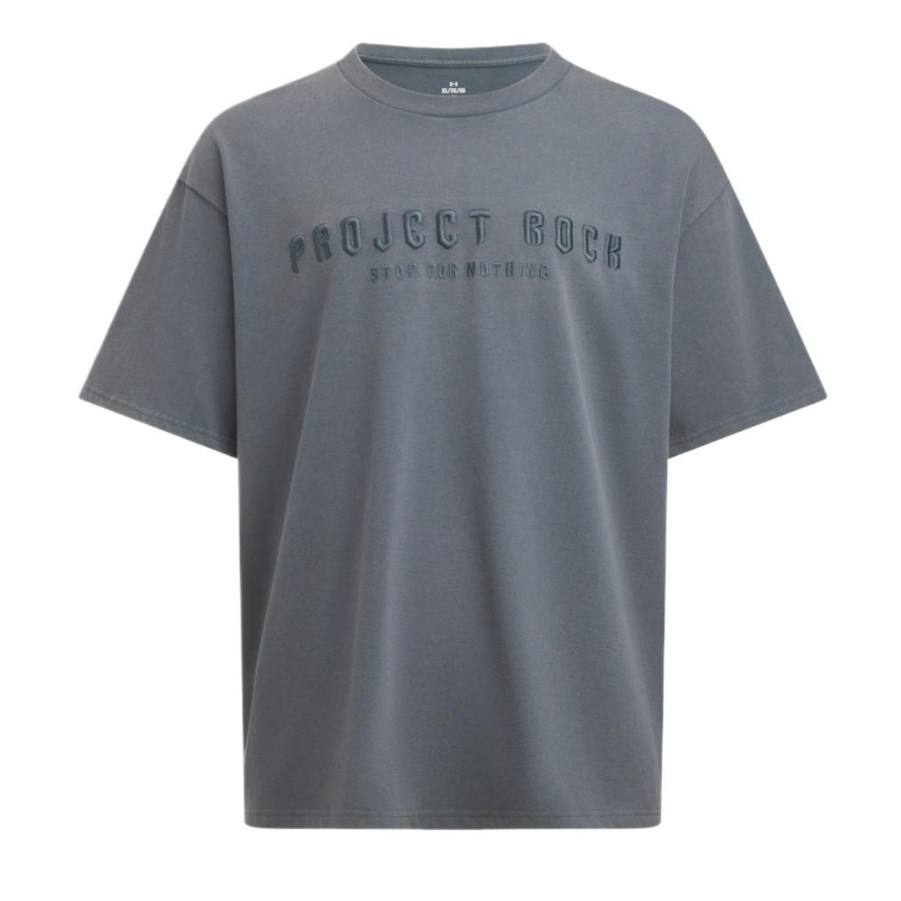 Under Armour Project Rock Fashion Versatile Comfortable Solid Color Short Sleeve T-Shirt Men Tops 6005037-044