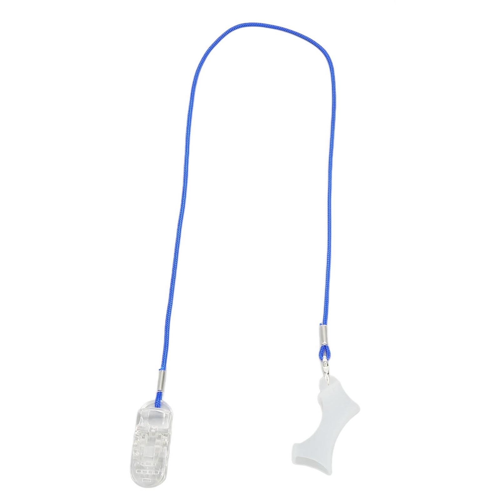 

Зажим для слухового аппарата, шнурок для предотвращения потери, прозрачный зажим, синяя веревка, шнурок для слухового аппарата для пожилых людей