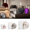 Skull Shape Gypsum Molds Scented Candle Silicone Mold Concrete Cement Crafting Mold Table Ornament Halloween Decorations
