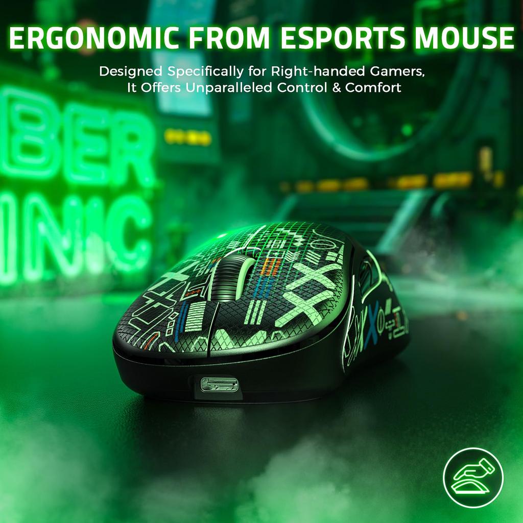 ZIYOULANG T700 Wireless Gaming Mouse with 3 and 10000 S203 Wired Ergonomic 500mAh Durable HUANO High Ideal for Office Work and FPS Perfect for