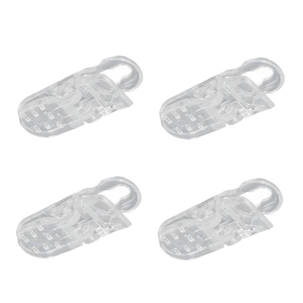 20PCS Anti Lost Lanyard Clip Transparentní Vícenásobné použití Velká lanová spona pro přístupovou konferenční kartu