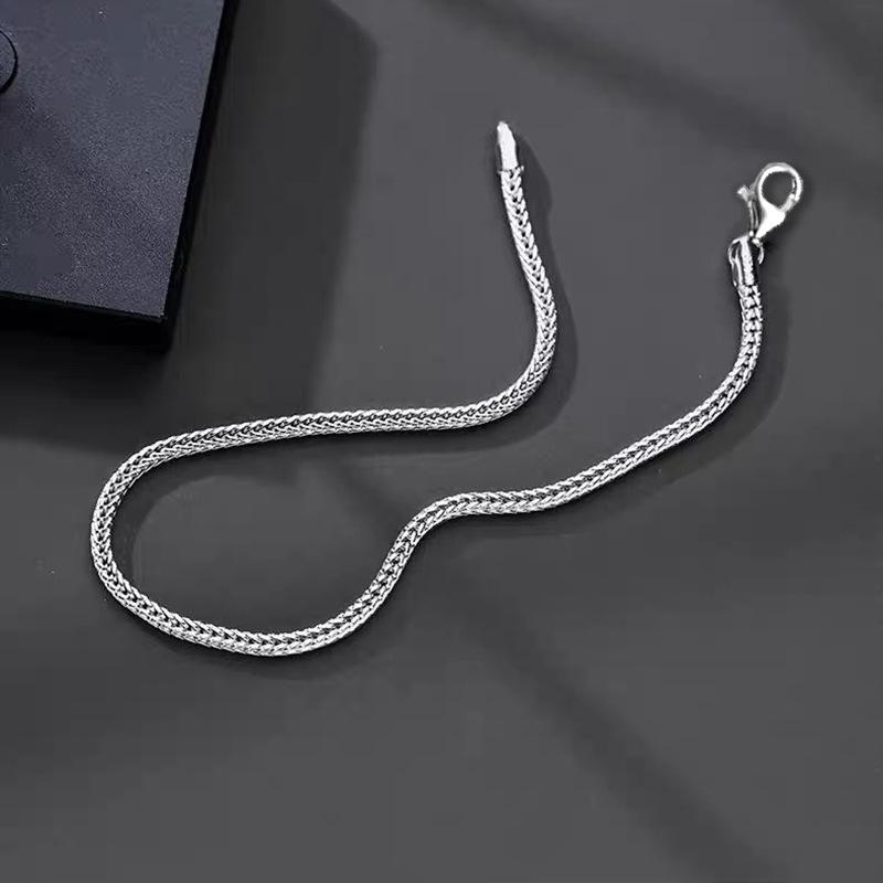 1pc Simple Fashion Chain Bracelet, Stainless Steel Jewelry, Men's Fashion Basic Bracelet, Men's Accessories, Versatile for Daily Wear,