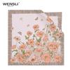 WENSLI Lively Garden 100% Mulberry Silk Small Square Scarf