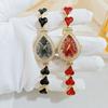 Fashion Accessory Heart Bracelet Watch Waterdrop Shaped Case Women's Quartz Watch  Daily Use