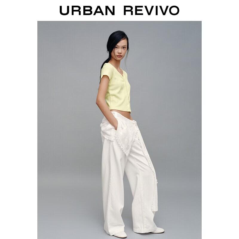 UR2026 Women's Casual Textured Slim T-shirt