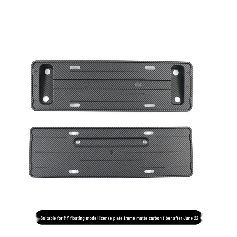 Tesla Model Y Green License Plate Frame - Floating Design