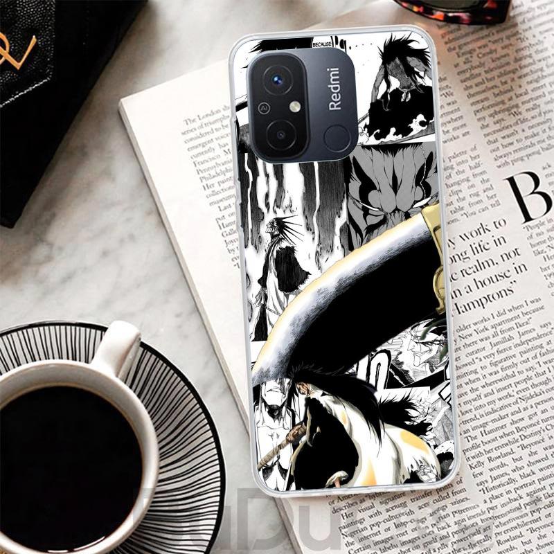 Zaraki Kenpachi Bleach Cover For Xiaomi Redmi 14C 13 13C 12 12C 10 10C 9 9C 9T 9A Phone Case 10A 8A 8 7A 7 6A 6 Pro K70 K60 K40