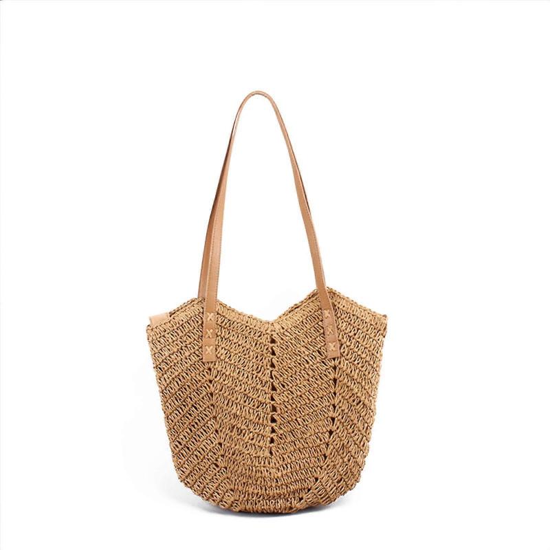 Large Handbag Tote Bag Straw Bag Shoulder Bag Summer Bag for Beach Vacation
