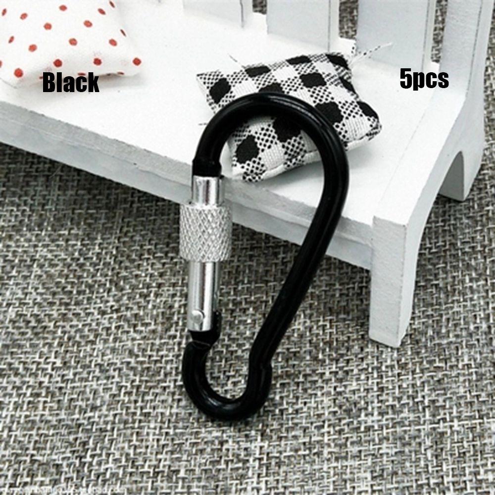 Multi-color Aluminium Safety Alloy Carabiner Buckle Keychain Camping Hiking Hook Climbing Button