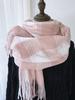 New Imitation Cashmere Knitted Scarf Headscarf Winter Women Men Preppy Soft Plaid Scarve Tassel Pashmina Mujer Femme Wrap Shawl