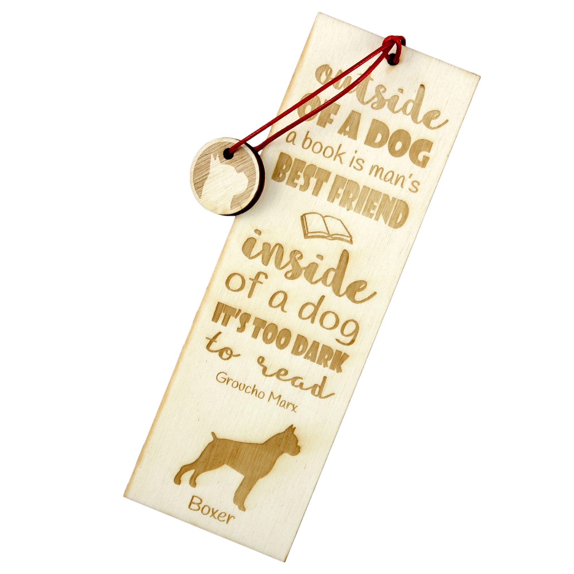 

Boxer, German Boxer I - dog bookmark, personalized bookmark, gift for bookworm from Art-Dog brand