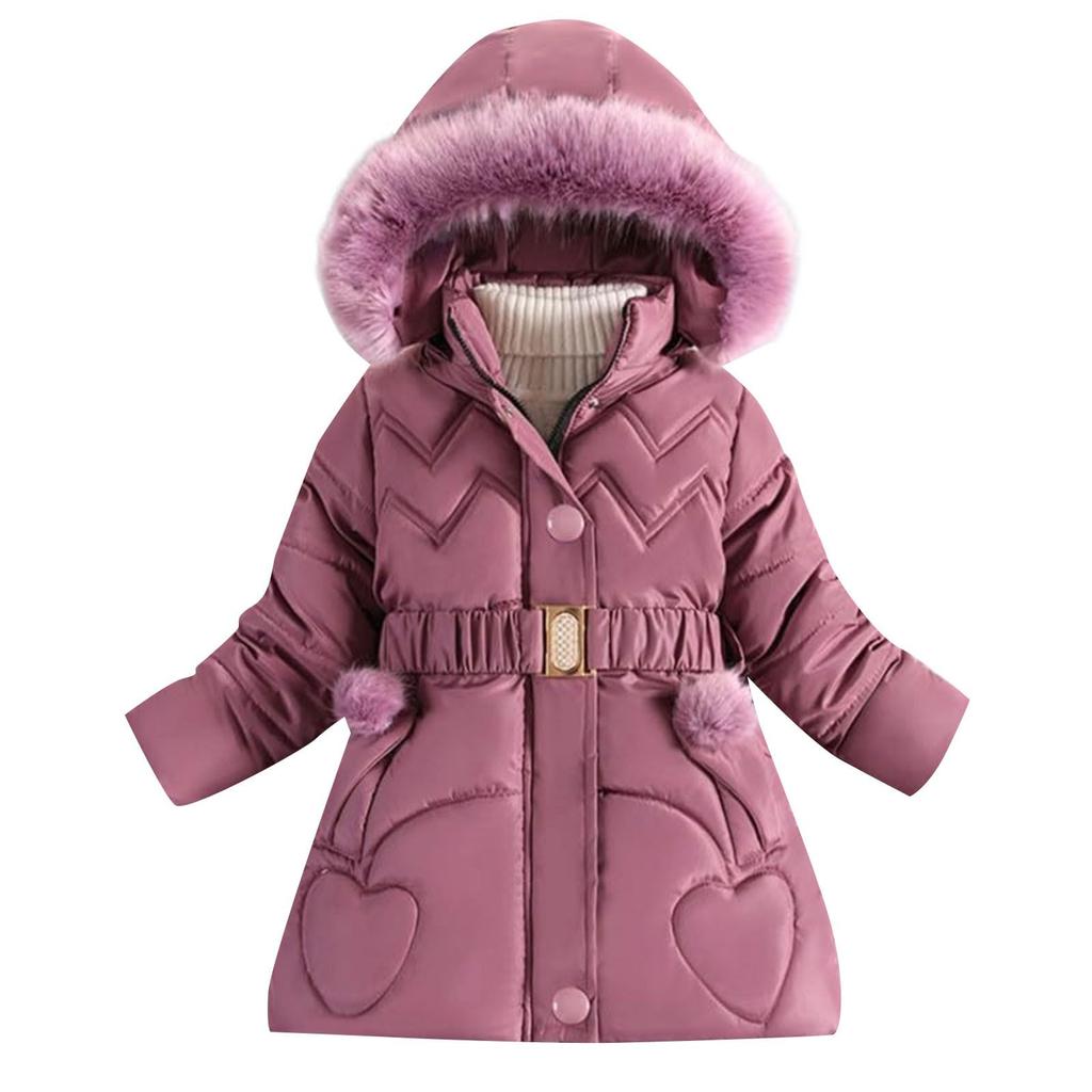 Kids' Fashion Fleece-Lined Thickened Hooded Oversized Sweatshirt Warm Casual Jacket For Fall/Winter