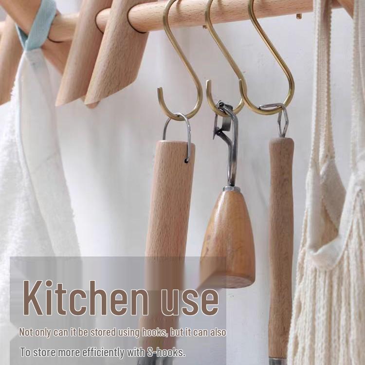 Solid Wood Multi-Room Storage Rack: Hanger for Clothes, Hats, Bags, Scarves. Perfect for Living Room, Bedroom, Entrance, or Kitchen.