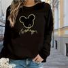 Tops For Women Animal Face Print Round Neck Long Sleeve T-shirt Fall Casual Slim Pullover Women's Long Sleeve Top
