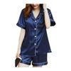 [aspersio] [Aspersio] Room Wear, Short Sleeves, Shorts, Top and Bottom Set, Cute Pajamas, Women's