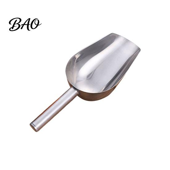 Rust-proof Food Scoop Stainless Steel Ice Scoop, Multipurpose Metal for Machine, Small Scooper Kitchen Grain Bucket, Gadgets Cookie Flour Pet