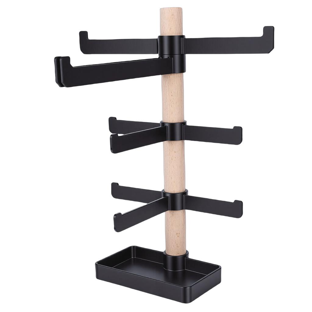 Scaffale portaoggetti per attrezzatura da ciclismo in legno da scrivania Espositore per casco da ciclismo occhiali Organizer verticale per la casa del soggiorno