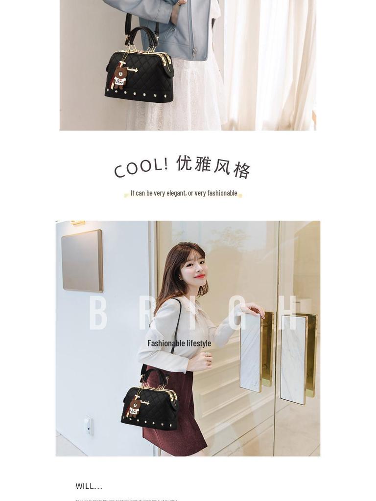 Women's 2025 Trendy Jin Di Leather Shoulder Handbag