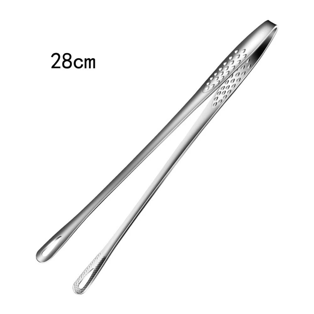 Stainless Steel Barbecue Tongs Serving Presentation Kitchen Tool Multiple Types Silver Plating Chef Food Tweezer BBQ Clip