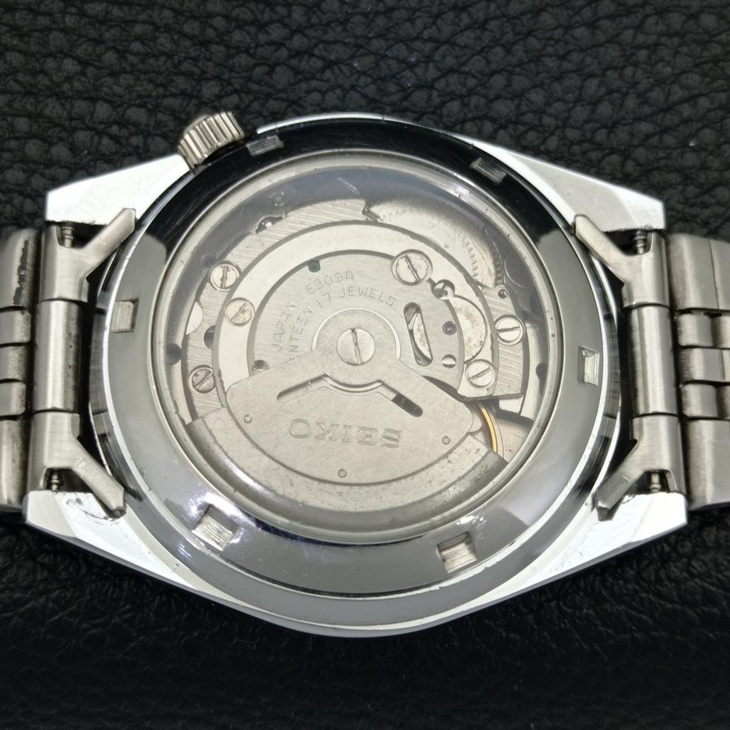 VINTAGE REFURBISHED SEIKO 5 AUTOMATIC 6309A JAPAN MENS SILVER WATCH a441087-4 Sk-a441087