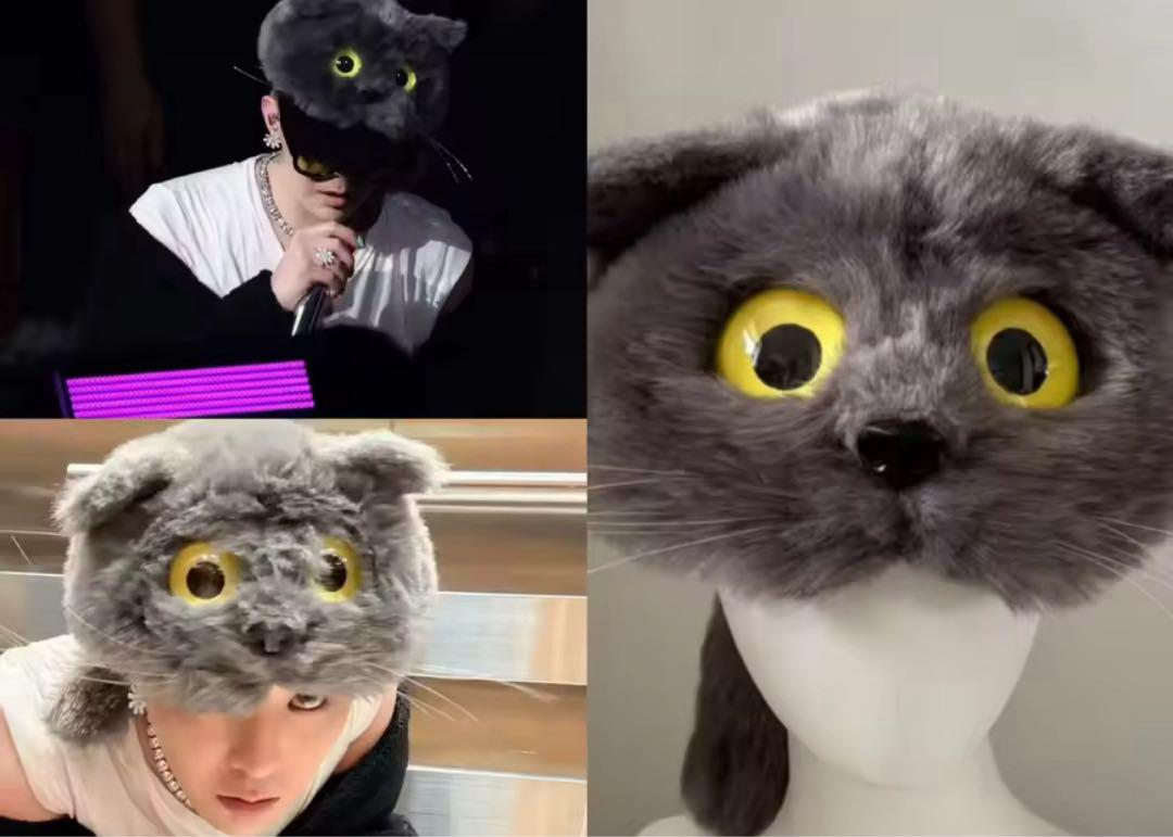 

[Б/У] G-DRAGON Модель Jiyong головной убор в виде кошачьей головы