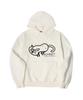 N/H A Trivial Cat Oversized Fleece-Lined Hoodie_Ivory (Soh4-4Nh1193)