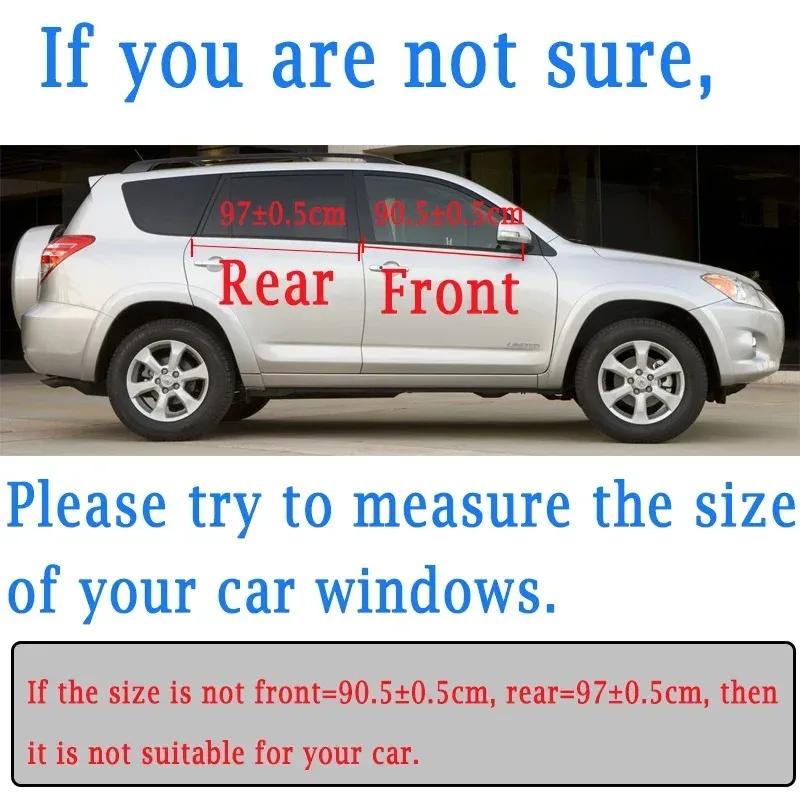 For Toyota RAV4 US Version 2006-2012 Weatherstrip Belt Trim Waterproof Front Rear Outer Windows Glass Sealing Rubber Strips