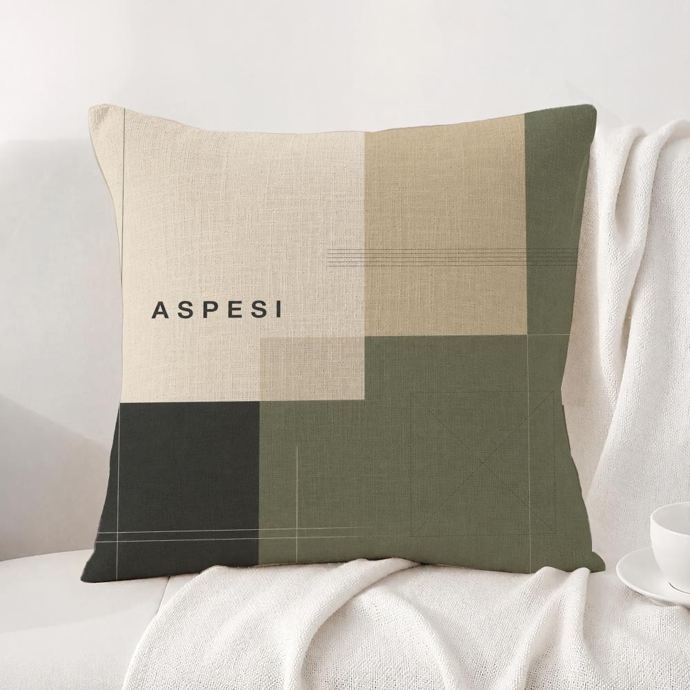 Brand Aspesi Cushion Cover Natural Linen Pillowcase Set AllinOne Decor Cushion Cover for Sofa Bedroom Chair