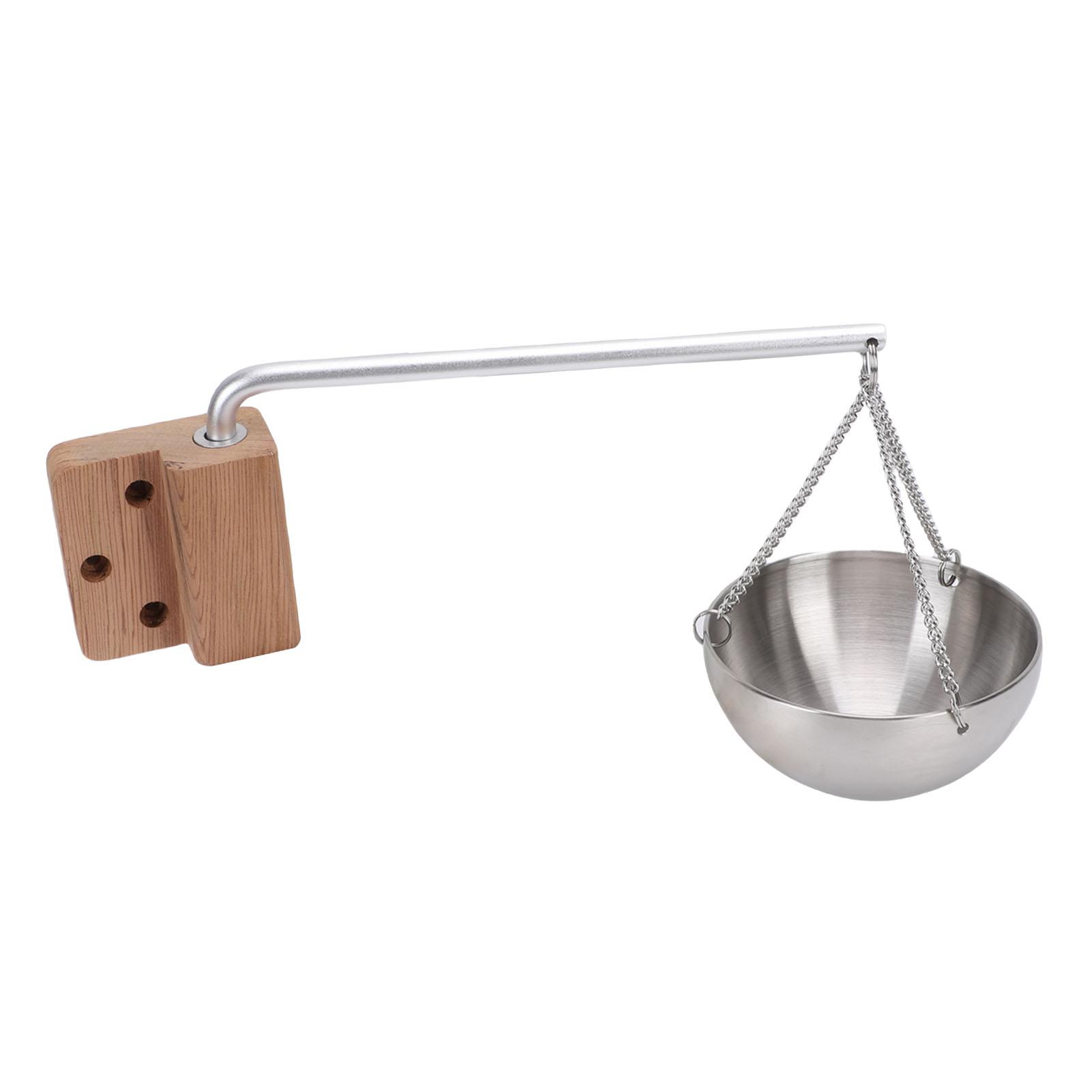 

Sauna Aromatherapy Bowl, Stainless Steel Oil Cup Holder Essential Oil Fragrance Diffuser, Semi Circular Design for Sauna Spa Steam Room Aromatherapy