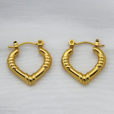 Fashion Titanium Steel Geometric Earrings Women'S Niche High-End Vacuum Gold-Plated Earrings Jewelry