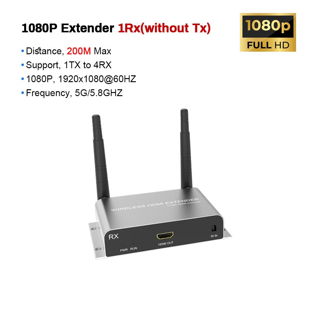 Extender 150M 200M 4K 1080P Wireless Hdmi Extender Video Transmitter Receiver 1X4 1X1 1X2 1X3 Hdmi Wireless Extender